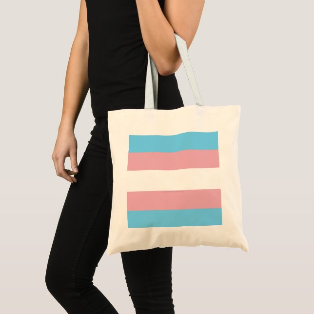 SlipperyJoe's transgender pride flag diversity rig Tote Bag (Front (Product))