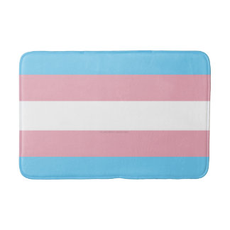 SlipperyJoe's transgender pride flag visibility di Bath Mat