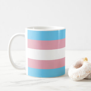 SlipperyJoe's transgender pride flag visibility di Coffee Mug