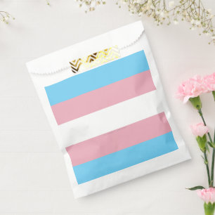 SlipperyJoe's transgender pride flag visibility di Favour Bags