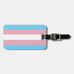 SlipperyJoe's transgender pride flag visibility di Luggage Tag