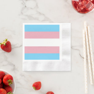 SlipperyJoe's transgender pride flag visibility di Napkin