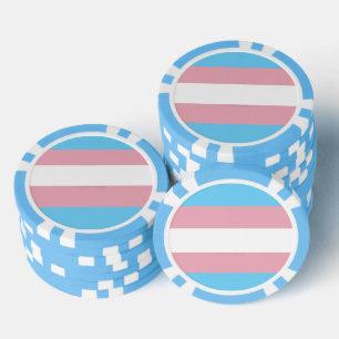 SlipperyJoe's transgender pride flag visibility di Poker Chips