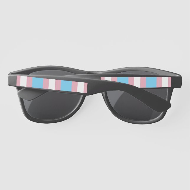 SlipperyJoe's transgender pride flag visibility di Sunglasses (Back)