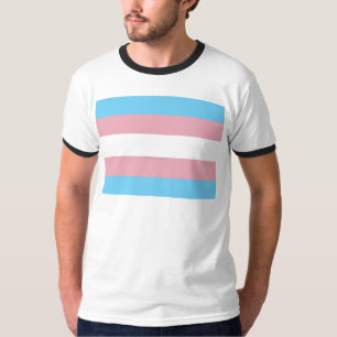 SlipperyJoe's transgender pride flag visibility di T-Shirt