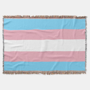 SlipperyJoe's transgender pride flag visibility di Throw Blanket