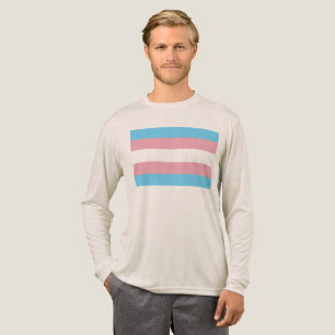 SlipperyJoe's transgender pride flag visibility di Tri-Blend Shirt