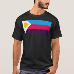 SlipperyJoe's tricolor polyamory pride flag three  T-Shirt