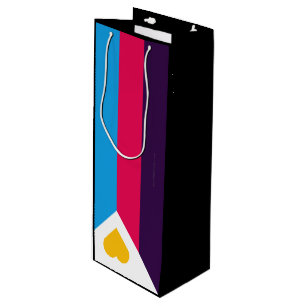 SlipperyJoe's tricolor polyamory pride flag three Wine Gift Bag