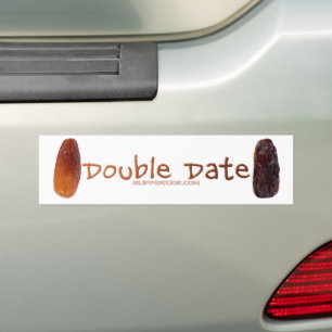 SlipperyJoe's Two Dates Double Date funny shrivele Bumper Sticker