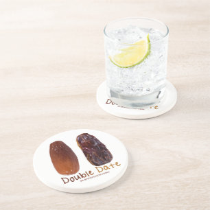 SlipperyJoe's two dates shrivelled wrinkled prunes Coaster