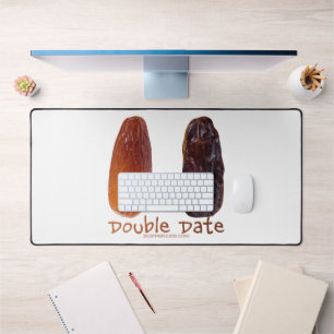 SlipperyJoe's two dates shrivelled wrinkled prunes Desk Mat