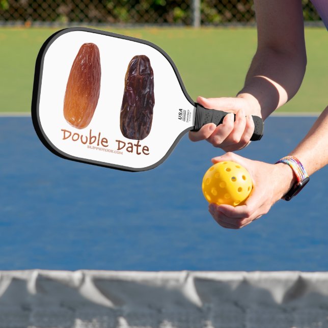SlipperyJoe's two dates shrivelled wrinkled prunes Pickleball Paddle (Insitu)