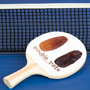 SlipperyJoe's two dates shrivelled wrinkled prunes Ping Pong Paddle