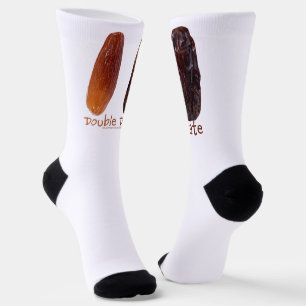 SlipperyJoe's two dates shrivelled wrinkled prunes Socks