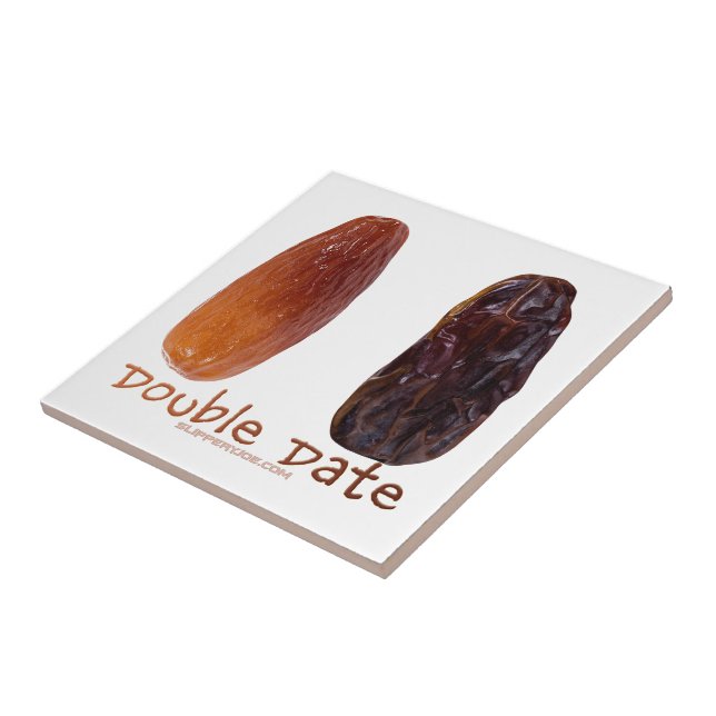 SlipperyJoe's two dates shrivelled wrinkled prunes Tile (Side)