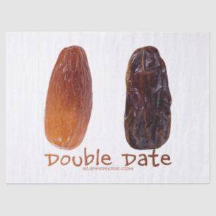 SlipperyJoe's two dates shrivelled wrinkled prunes Tissue Paper