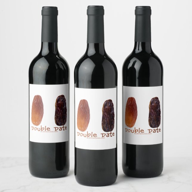SlipperyJoe's two dates shrivelled wrinkled prunes Wine Label (Bottles)