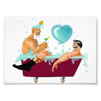 SlipperyJoe's two gay men love cartoon bathtub soa