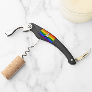 SlipperyJoe's Two-Spirit Pride Flag ceremonial LGB Corkscrew