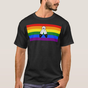 SlipperyJoe's two-spirit pride flag Indigenous sym T-Shirt