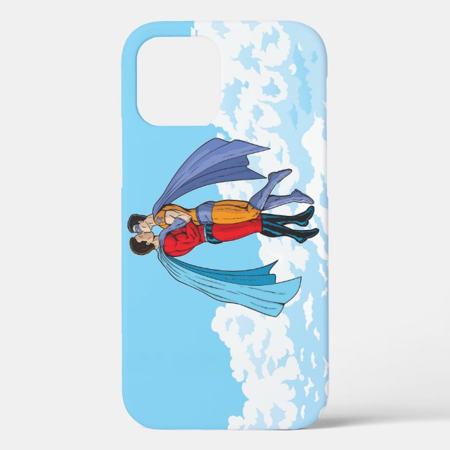 Slipperyjoe's two superheroes kissing characters f Case-Mate iPhone case (Back)