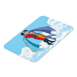 Slipperyjoe's two superheroes kissing characters f magnet