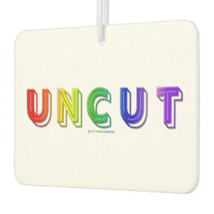 SlipperyJoe's uncut vibrant rainbow colours three- Car Air Freshener