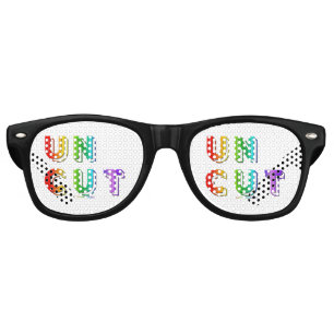 SlipperyJoe's uncut vibrant rainbow colours three- Retro Sunglasses
