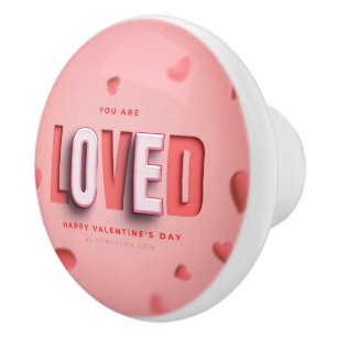 SlipperyJoe's Valentine's Day gifts romantic tone Ceramic Knob