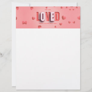 SlipperyJoe's Valentine's Day gifts romantic tone Custom Letterhead