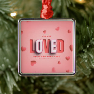 SlipperyJoe's Valentine's Day gifts romantic tone  Metal Tree Decoration