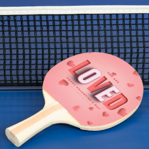 SlipperyJoe's Valentine's Day gifts romantic tone  Ping Pong Paddle