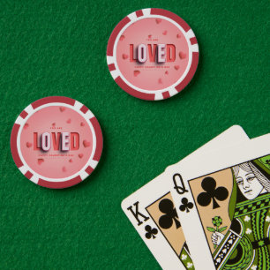 SlipperyJoe's Valentine's Day gifts romantic tone Poker Chips