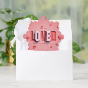 SlipperyJoe's Valentine's Day gifts romantic tone Tree Decoration Card