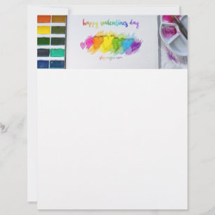 SlipperyJoe's Valentine's Day sentiment LGBTQ+ gay Custom Letterhead