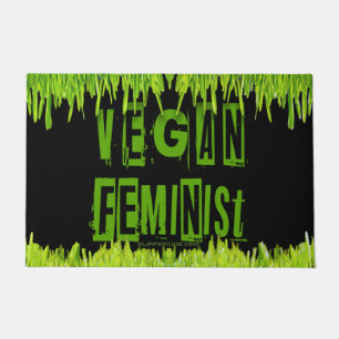 SlipperyJoe's vegan feminist attention-grabbing br Doormat