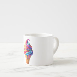 SlipperyJoe's vibrant ice cream cone food classic Espresso Cup