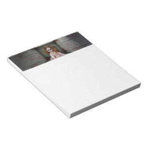 SlipperyJoe's vintage haunted porcelain doll creep Notepad
