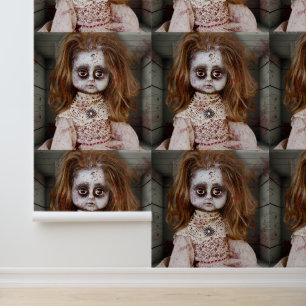 SlipperyJoe's vintage haunted porcelain doll creep Wallpaper