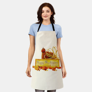 SlipperyJoe's warm festive Thanksgiving vibe rusti Apron