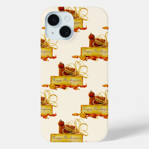 SlipperyJoe's warm festive Thanksgiving vibe rusti iPhone 15 Case