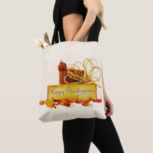 SlipperyJoe's warm festive Thanksgiving vibe rusti Tote Bag