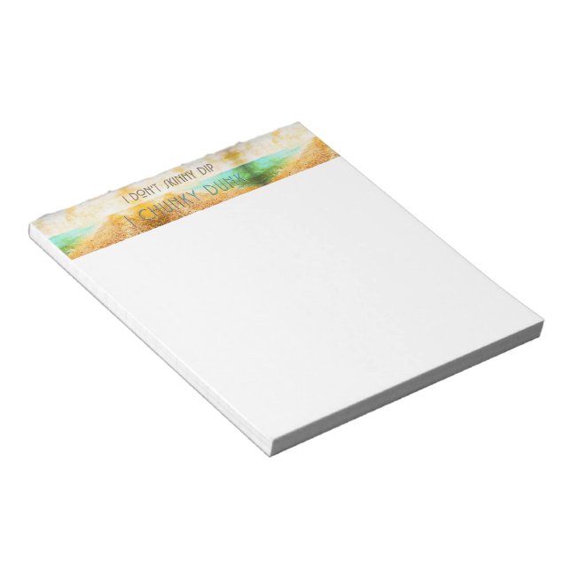 SlipperyJoe's warm idyllic beach scene campy skinn Notepad (Angled)