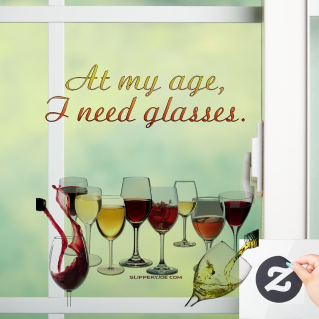 SlipperyJoe's wine drinkware cheeky pun red white  (Home)