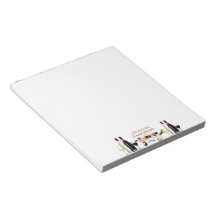 SlipperyJoe's wine drinkware cheeky pun red white Notepad