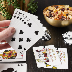 SlipperyJoe's wine drinkware cheeky pun red white  Playing Cards