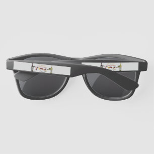 SlipperyJoe's wine drinkware cheeky pun red white  Sunglasses