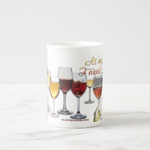 SlipperyJoe's Wine Glasses fermented grapes wine p Bone China Mug