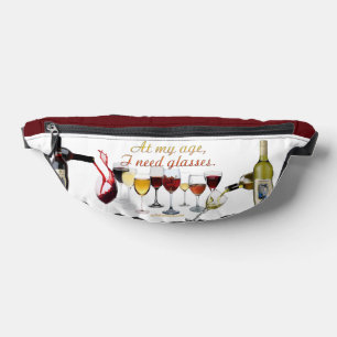 SlipperyJoe's Wine Glasses fermented grapes wine p Bum Bags